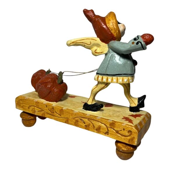 Set Of 3 House of Hatten Masked Fairy Pumpkins Denise Calla Figurines Halloween - Picture 8 of 16